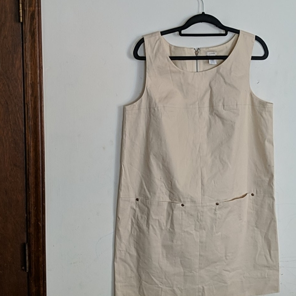 J Crew size sz 14 beige dress nwt - Picture 1 of 5
